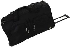Rockland PRD330 Luggage Rolling Duffle Bag, Black, Medium, 30-Inch