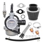 Anxingo PZ19 ATV Carburetor for 50cc 70cc 80cc 90cc 110cc 125cc Dirt Pit Bike Scooter Moped Taotao Go Karts Honda CRF with Air Filter (PZ19 Carb Kit)