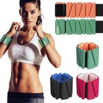 SPORTBIT Wrist and Ankle Weights for Women - Set of 2 (1lb Each) Wearable Ankle & Wrist Weights - Adjustable Leg & Arm Bands, Silicone Weighted Bracelets for Workout, Walking, Running, Yoga, Pilates