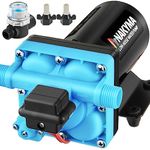 Nakyma RV Water Pump,12V Water Pump 6 GPM High Flow 15-70 PSI Adjustable Pressure Water Pump with Pressure Switch, on Demand Water Pump for RV, Camper, Caravan, Marine