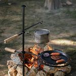 Adjustable Swivel Campfire Grill He