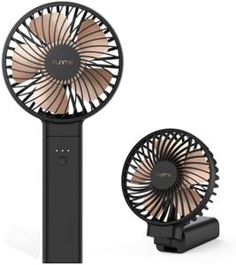 Funme 5000 Battery Handheld Fan, Portable Hand Fan Quiet Strong Wind [ 4 Speed/Battery Indicator/Easy Clean] 2024 Newly Foldable Powerful Cooling Personal Desk Fan Exquisite for Makeup Outdoor