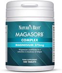 MagAsorb® Complex 375mg | High Strength Magnesium | 180 One-A-Day Magnesium Vegan Tablets (at 100% NRV) | 6 Month’s Supply | Contributes to The Reduction of Tiredness & Fatigue | UK Made