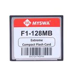 MYSWA F1-CF128MB F1 Extreme Compact Flash 128 MB MLC CF Type 1 Memory Card for CNC Machine, Railways Locomotives, Airplane Cockpits, Camera, Desktop etc