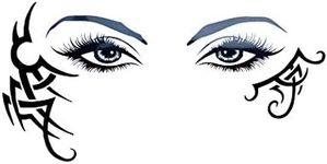 Neva Nude Tac8MeHme2Nte Temporary Tattoo | Face Tattoo Decoration for Festivals, Raves, and More