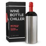 Wine Bottle Chiller • Keeps Cold for 5 Hours • Fits Most Wine Bottles • Stainless Steel Double Insulated Wine Koozi Cooler