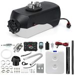 Triclicks 12V 5KW Air Diesel Heater Parking Heater Diesel Night Heater with Silencer LCD Switch Remote Control 10L Tank For Truck, Boat, Car Trailer, Motorhomes, Campervans (Style 10)