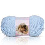 Mary Maxim Baby’s Best Yarn “Blue” | 2 Fine DK/Sport Weight Baby Yarn for Knit & Crochet Projects | 70% Acrylic and 30% Nylon | 4 Ply - 171 Yards