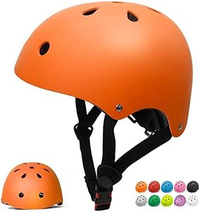 Glaf Toddler Helmet Kids Bike Helmets for 2-8 Years Old Boys Girls Multi-Sport Helmet Adjustable Skateboard Bicycle Helmet Lightweight 3 Sizes for Toddler to Youth（Orange，Small）