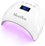 MelodySusie UV LED Nail Lamp, Plus24 48W Professional UV Nail Light for Gel Nails Polish Fast Curing with Automatic Sensor, 4 Timer Setting, LCD Display P-PLUS24 (48W Nail Lamp 1)