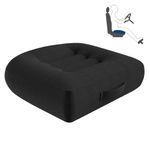 Car Seat Cushions for Driving, Car Seat Elevation Cushion, Adult Car Booster Seat Cushion for Short Drivers, Narrow Booster Seat for Trucks, Cars, Chairs, Wheelchairs (Black)
