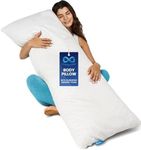 Everlasting Comfort Body Pillow - Full, Long Pillow with Cooling Pillowcase (20"x54") - Adjustable, Firm Cuddle Pillow for Side, Back, and Stomach Sleepers - Memory Foam for Adults