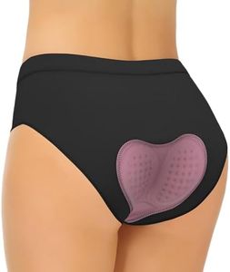 MeiXiu Women's Cycling Underwear 4D Padded Bike Shorts Lightweight Biking Bicycle Briefs with Padding Shock Absorbing Comfortable Black