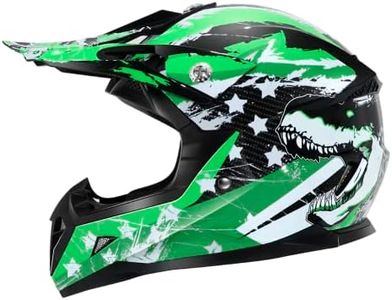 Motocross Youth Kids Helmet DOT Approved - YEMA Helmet YM-211 Motorbike Moped Motorcycle Off Road Helmet for Boys Girls, Large