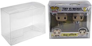 Viturio Plastic Box Protector Cases Compatible with Funko Pop! 2-Pack and VYNL Figures Clear .50mm (10 Pack)