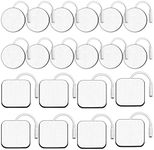 TENS Unit Replacement Pads, Combination 20 PCS Multiple Sizes Electrodes TENS Unit Pads, SM Electrode Patches(pin-in), Latex-Free Self-Adhesive TENS Pads for TENS/EMS Muscle Stimulation Machine