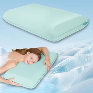 Releep Cooling Soft Memory Foam Pillow, Neck Pillow for Sleeping, Cervical Neck Pillow for Side Sleepers, Back Stomach Sleepers, Ergonomic Pillow for Neck Pain Relief, Orthopedic Deep Sleep Pillow