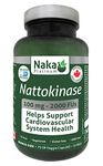 Nattokinase Supplement Capsules Jumbo Bonus Size 75 Veggie Capsules (60 + 15 Free) 100 mg - 2000 FUs Delayed Release | Helps Support Cardiovascular Health, Made in Canada