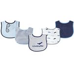 Luvable Friends 5 Piece Fun Boy's Drooler Bibs, Airplane