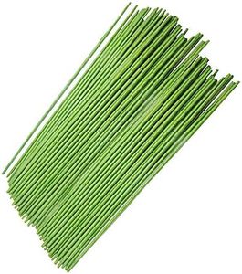 100PCS 18Ga Floral Stem Wires,Green Crafting Floral Stem Wire for DIY Crafts and Flower Arrangement 14 Inches,Paper Covered