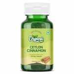 Organic Zing Ceylon Cinnamon Supplement Pills USDA certified - 1200mg 120 Capsules