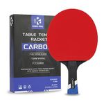 Professional Ping Pong Paddles-Lightweight Carbon Fiber Table Tennis Rackets with 7-Ply Blade, 2.0mm Premium Sponge, ITTF Approved Rubber - for Tournament-Level Performance Table Tennis Paddles