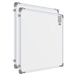 Pragati Systems® Genius Regular Steel (Magnetic) Whiteboard for Kids, Home & Students (GRMWB6090) with Lightweight Aluminium Frame | Magnet-Friendly Dry-Erase Board for Writing | 2x3 Feet (Pack of 2)