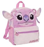 Disney Lilo and Stitch Angel Backpack For Girls Plush 3D School Rucksack Lunch Book Bag