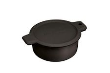 KitchenCraft Microwave Grill Pan and Browning Dish, Fast cooking, Oven-quality Food, Sturdy and Lightweight, 26 x 29 x 9 cm, Black