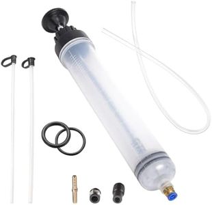 500cc Oil Extractor Pump, Fluid Extractor with Long Hose & Tubes, Manual Extractor for Easy Oil & Brake Fluid, Universal for Cars, Lawn Mowers, Ships & Golf Carts (500cc)