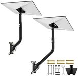MONOJOY Starlink Gen 3 Wall Mount Standard Kit, Heavy Duty Alloy Steel Mounting Bracket for Starlink V3 Dish, Weatherproof Anti-Rust Starlink Mount with Complete Installation Hardware, Grey