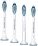 Philips Sonicare Brush Heads, S2 Sensitive Brush Head with Ultra Soft Bristles for Sensitive Teeth and Gums, White, Pack of 4 (Model HX6054/10)