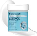 NATUREWELL Clinical Retinol Advanced Moisture Cream for Face, Body, & Hands, Boosts Skin Firmness, Enhances Skin Tone, No Greasy Residue, Includes Pump, 16 Oz