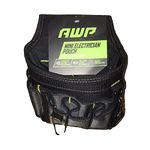 AWP Ballistic Nylon Electrician Tool Pouch | AWP Mini Electrician Tool Pouch | Black & Gray