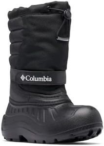 Columbia Youth Unisex Powderbug Snowlite, Black/White, 5