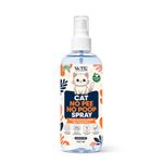 WTC No Pee No Poop Cat Potty Training Spray, 500 ML – Non-Toxic Cat Spray Deterrent for Urine/Marking/Pooping – Natural Cat Pee Deterrent Spray – Indoor/Outdoor Keep Off Cat Spray