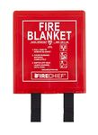 Firechief Bpr2/K100-P Fire Blanket, Rigid Case, 1.2 M x 1.2 M, Red