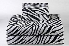 Cottington Lane - 3 PC Elegant Duvet Cover Twin Size - 400 Thread Count 100% Cotton - Duvet/Quilt/Razai Cover Come with Zipper Closer for Protect Your Super Soft Comforter | Zebra Print