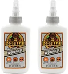 Gorilla Dries Clear Wood Glue, 4oz 