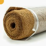 Coco Liner Roll, Yarrdfir 24x120 inch Natural Coconut Liners for Planter Flower Basket, Reptile Carpet, Natural Coconut Fiber mat, Garden Decoration, Animal pet pad