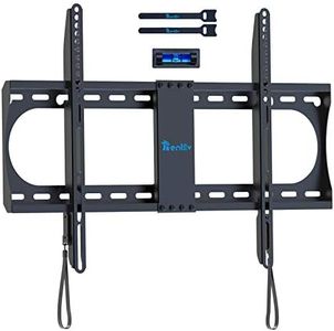 Fixed TV Wall Mount Bracket with Low Profile Design for Most 37-70 Inches LED LCD OLED Plasma TVs - Ultra Slim Fix Wall Mount Bracket with Max VESA 600x400mm Holds up to 132lbs