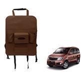 Oshotto Car Backseat Storage Organizer Phone Holder,Multi-Pocket for Bottles, Tissue Boxes,Kids Toy Storage and Great Travel Accessory Compatible with Mahindra Xylo/Quanto (Brown)