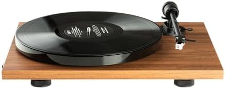 Pro-Ject E1 BT, Plug & Play Entry-Level Turntable with Built-in Bluetooth Transmitter & Phono Preamplifier, Electronic Speed Switching, Anti-Skating Preset, Fitted with AT3600L Cartridge (Walnut)