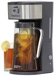 West Bend IT500 Fresh Flavorful Iced Tea and Coffee Maker Removable Filter with Infusion Tube, 2.75 Quart, Black