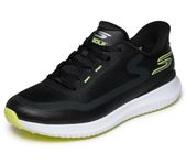 Skechers Men's Flight Spikeless Slip-in Golf Shoe Sneaker, Black, 10.5 Wide