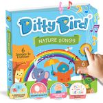 Ditty Bird Musical Books for Toddlers | Fun Children's Nursery Rhyme Book | Rain, Rain, Go Away Book with Sound | Interactive Toddler Books for 1 Year Old to 3 Year Olds | Sturdy Baby Sound Books