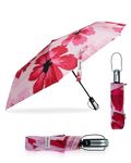 Destinio Umbrella for Women -3 Fold, UV Coated, Auto Open Close- Printed Design Umberallas for Ladies, Girls and Men (Printed Pink)