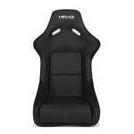 NRG Innovations Fixed Back Sport Bucket Seat - FRP Fiber Glass - Large - Part # FRP-300 Black