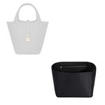 Hermes ZTUJO Picotin 18 Organizer - Luxury Purse Insert, Silky Smooth Fits Bags (Black)
