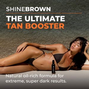 BYROKKO Shine Brown Tanning Oil 150ml – Sunbed & Outdoor Bronzer, Fast Deep Glow